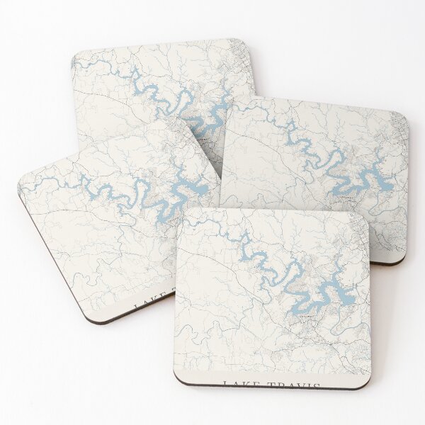 Item preview, Lake Travis Map designed and sold by ParuchuriStudio.