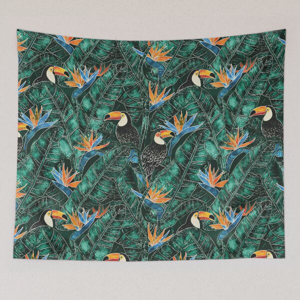 Item preview, Batik Botanical Leaves Tropical Pattern 15 designed and sold by The Design Asset Station.