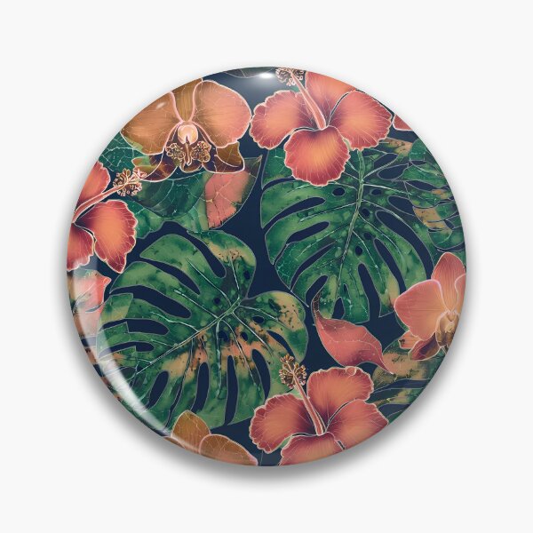 Item preview, Exotic Tropical Foliage Batik Seamless Pattern 16 designed and sold by The Design Asset Station.