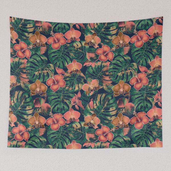 Item preview, Exotic Tropical Foliage Batik Seamless Pattern 16 designed and sold by The Design Asset Station.