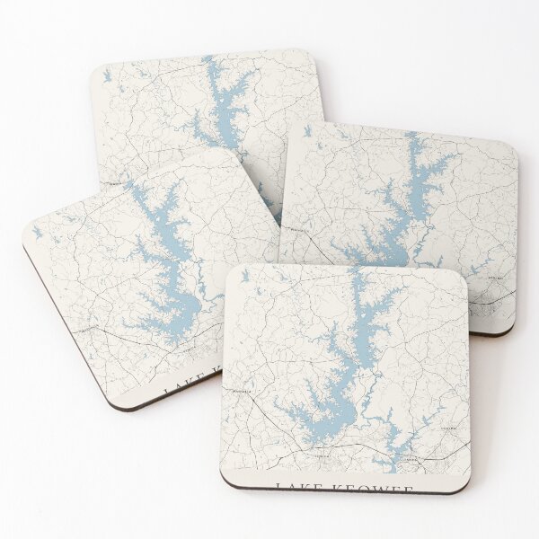 Item preview, Lake Keowee Map designed and sold by ParuchuriStudio.