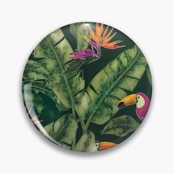 Item preview, Batik Botanical Leaves Tropical Pattern 17 designed and sold by The Design Asset Station.