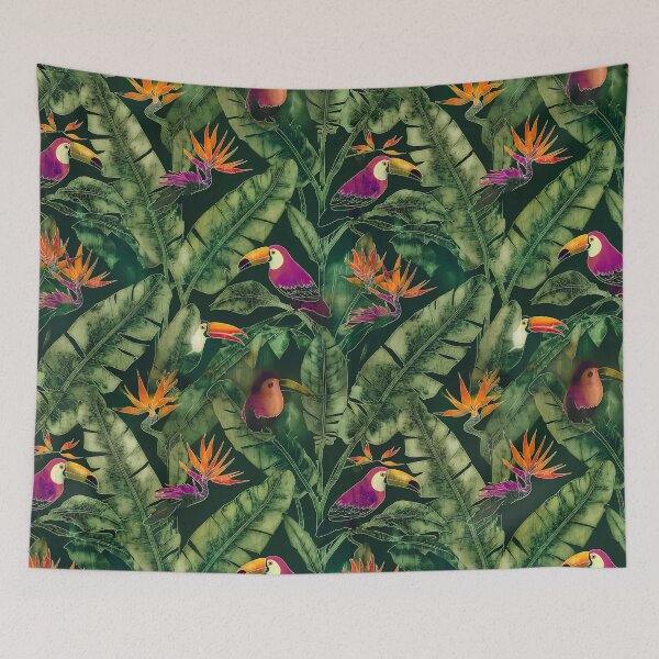 Item preview, Batik Botanical Leaves Tropical Pattern 17 designed and sold by The Design Asset Station.
