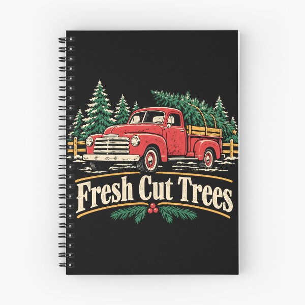 Item preview, Fresh Cut Trees Vintage Red Truck Christmas Tree designed and sold by Uglyandcute.