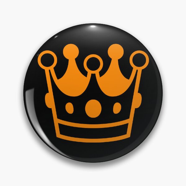 Item preview, Minimalist Orange Crown Line Art Graphic designed and sold by Vision Crafted.