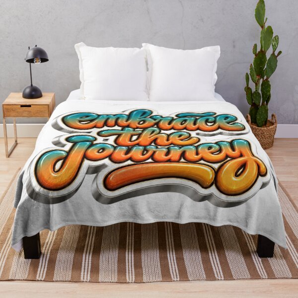 Item preview, Embrace the Journey- Retro 3D Bubble Lettering Gradient designed and sold by Moma B's.