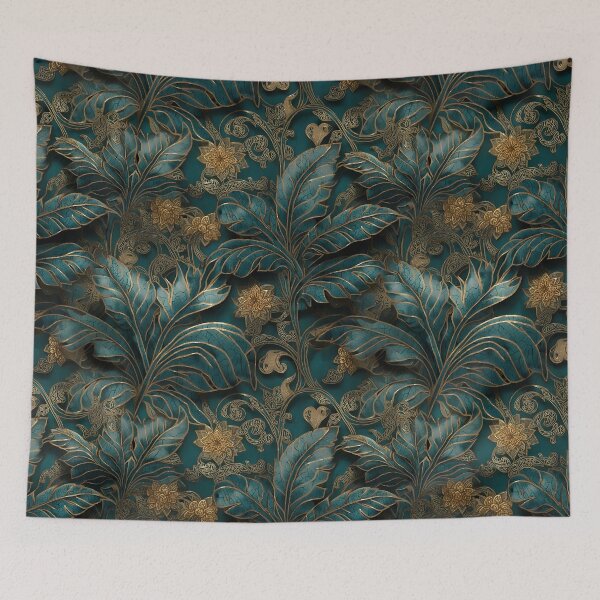 Item preview, Batik Botanical Leaves Tropical Pattern 19 designed and sold by The Design Asset Station.