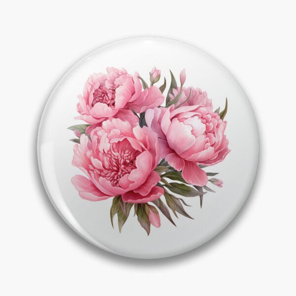 Item preview, Pink Peony Flower | Elegant Floral Aesthetic Art designed and sold by Mandayartstudio.