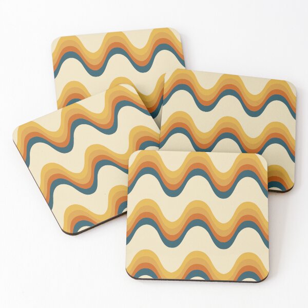 Item preview, Yellow and Blue Retro Waves designed and sold by jehb.creative.