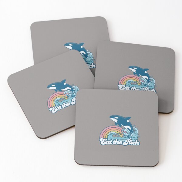Item preview, Orca Eat the Rich Retro Rainbow-15 designed and sold by BechtMario.