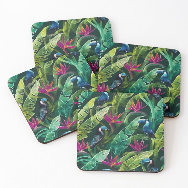 Item preview, Exotic Tropical Foliage Batik Seamless Pattern 22 designed and sold by The Design Asset Station.