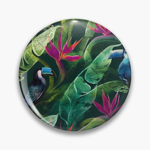 Item preview, Exotic Tropical Foliage Batik Seamless Pattern 22 designed and sold by The Design Asset Station.