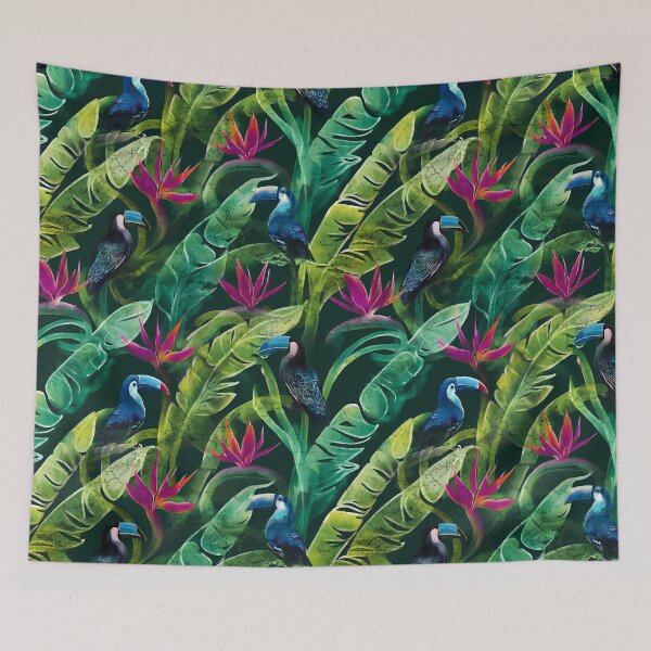 Item preview, Exotic Tropical Foliage Batik Seamless Pattern 22 designed and sold by The Design Asset Station.