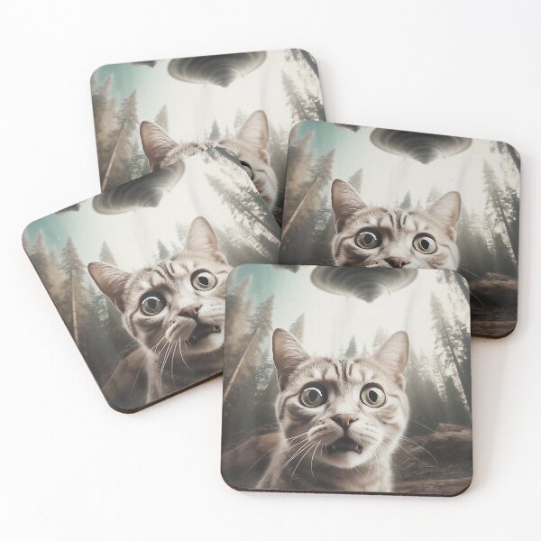 Item preview, Cat Selfie With UFO designed and sold by MaikSankts.