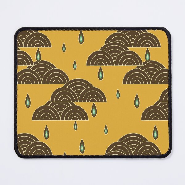 Item preview, Retro Rain Yellow and Brown designed and sold by jehb.creative.