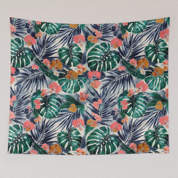 Item preview, Exotic Tropical Foliage Batik Seamless Pattern 24 designed and sold by The Design Asset Station.