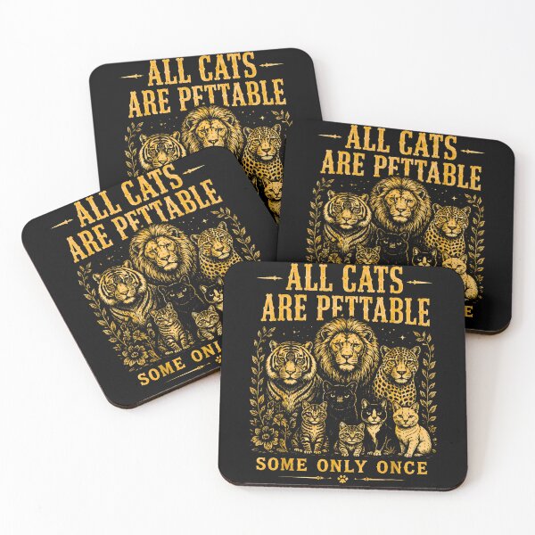 Item preview, All Cats Are Pettable – Wild Cats Vintage Nature designed and sold by Byhergawaa.