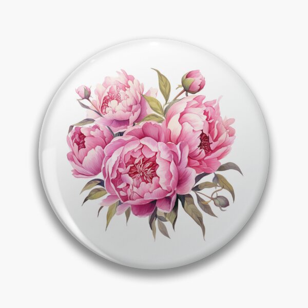Item preview, Pink Peony Butterfly | Elegant Floral Aesthetic Art designed and sold by Mandayartstudio.