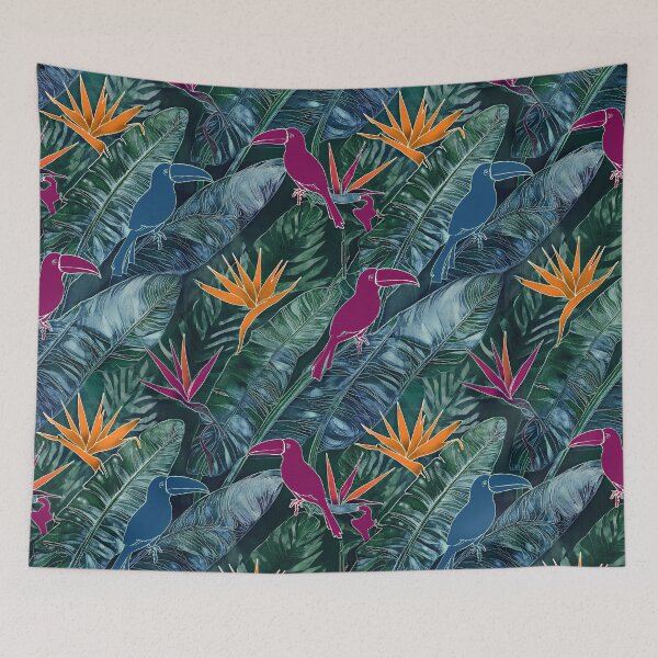 Item preview, Batik Botanical Leaves Tropical Pattern 25 designed and sold by The Design Asset Station.