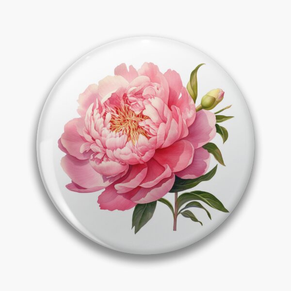 Item preview, Pink Peony | Elegant Floral Aesthetic Art designed and sold by Mandayartstudio.