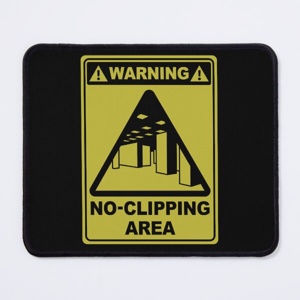 Item preview, Backrooms Warning Sign No Clip Area designed and sold by Power Up Prints.