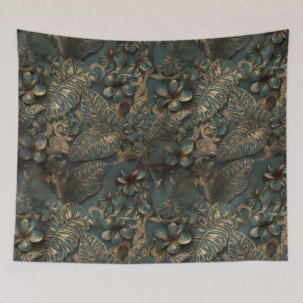 Item preview, Thai Asian Royal Traditional Golden Ornament Pattern 07 designed and sold by The Design Asset Station.