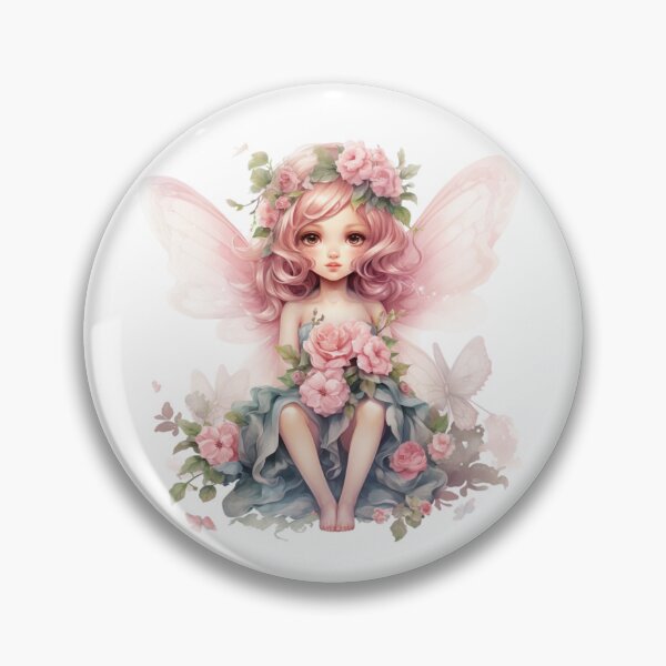Item preview, Pink Peony Fairy | Elegant Floral Aesthetic Art designed and sold by Mandayartstudio.