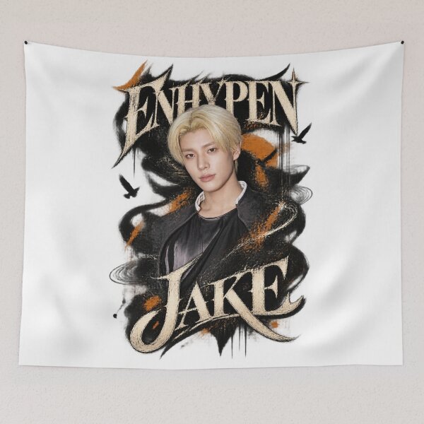 Item preview, ENHYPEN Jake Dark Gothic Ink and Ember Portrait designed and sold by Valeree Store.