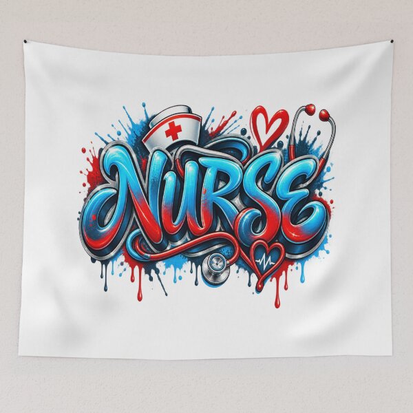Item preview, Vibrant Nurse Life Graffiti Design - Nurse Appreciation Gift Idea designed and sold by adlkh.