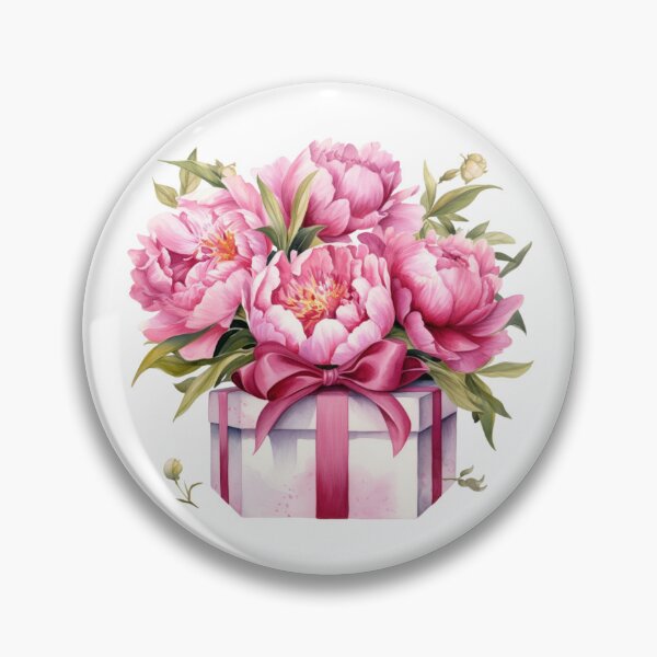 Item preview, Pink Peony Gift | Elegant Floral Aesthetic Art designed and sold by Mandayartstudio.
