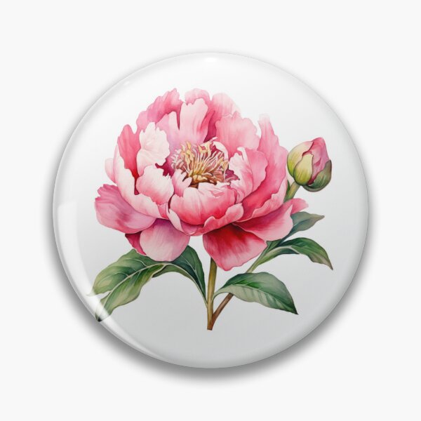 Item preview, Pink Peony | Elegant Floral Aesthetic Art designed and sold by Mandayartstudio.