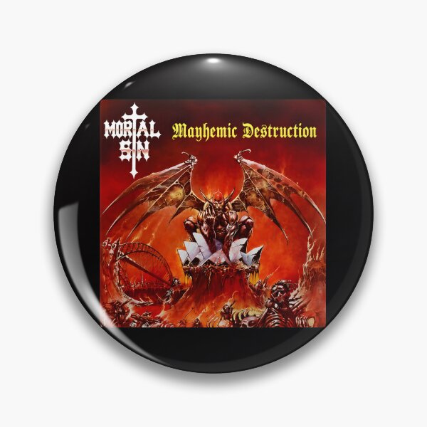 Artikelvorschau, Mortal Sin Mayhemic Destruction Albumcover entworfen und verkauft von ValentinCasevc.