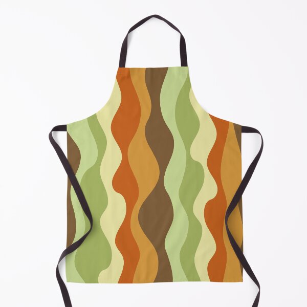 Item preview, Retro Wavy Lava Flow - Greens and Browns designed and sold by jehb.creative.