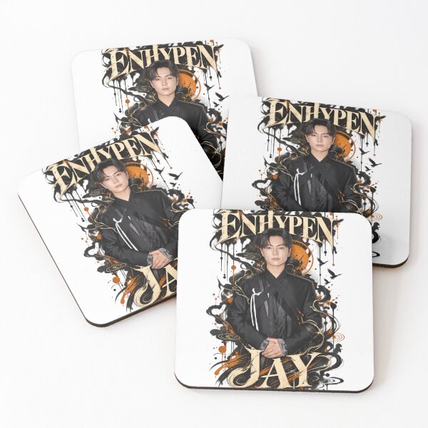 Item preview, Jay ENHYPEN Distressed Gothic Ember Poster designed and sold by Valeree Store.