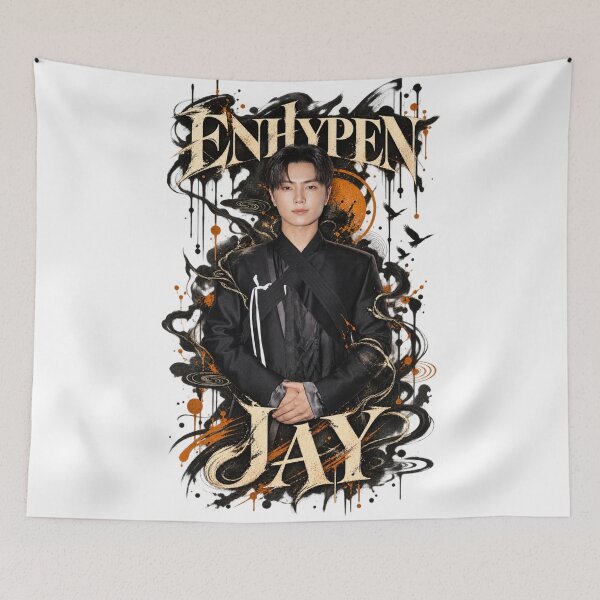 Item preview, Jay ENHYPEN Distressed Gothic Ember Poster designed and sold by Valeree Store.