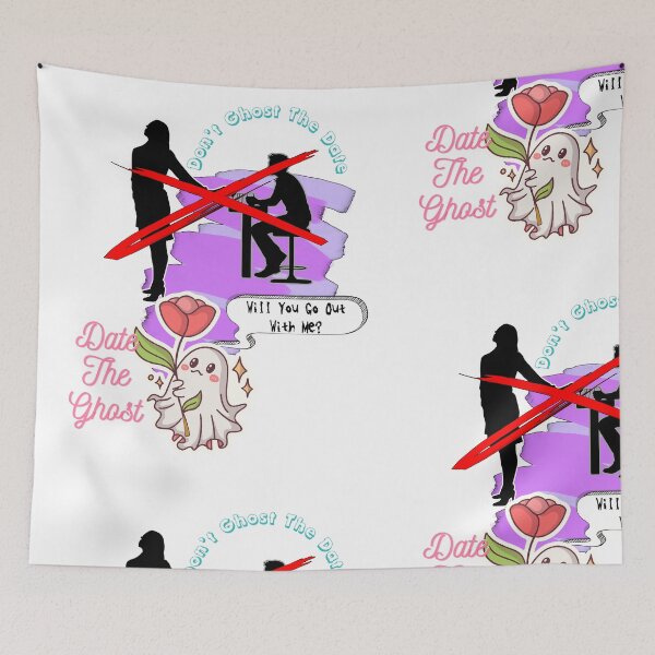 Item preview, Don't Ghost The Date Date The Ghost Kawaii Halloween Pun designed and sold by THMKagutsuchi.