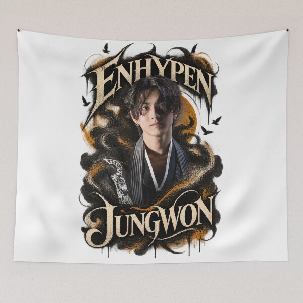 Item preview, Jungwon ENHYPEN Fiery Ember Gothic Fantasy Artwork designed and sold by Valeree Store.