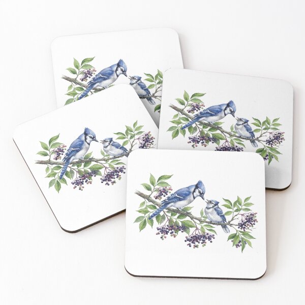 Item preview, Blue Jays Elderberry Branch designed and sold by Tiffany Roy.