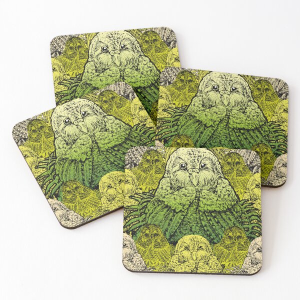 Item preview, Kakapo Creative Green Pattern designed and sold by Konopikyu.