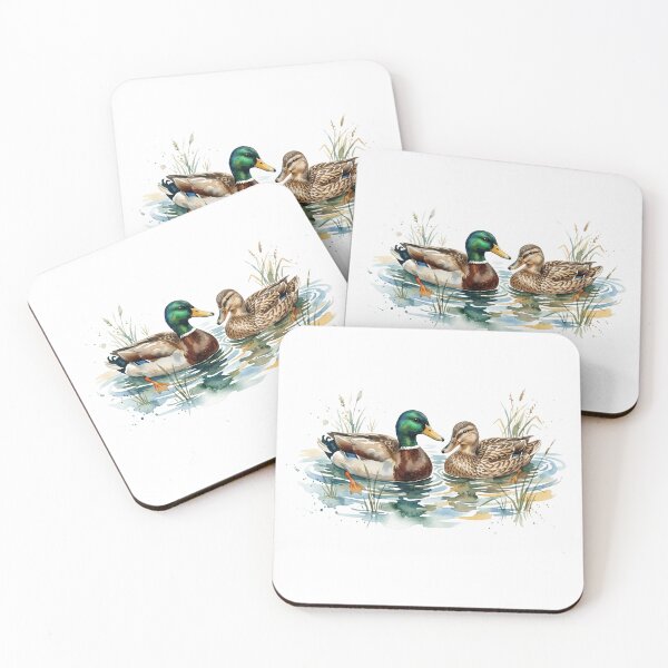 Item preview, Mallard Duck Pair Pond designed and sold by Tiffany Roy.