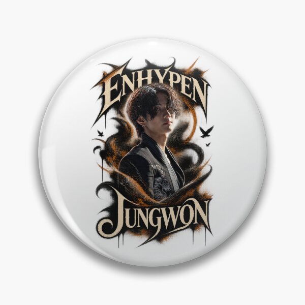 Item preview, ENHYPEN Jungwon Black Smoke Orange Flame Poster designed and sold by Valeree Store.
