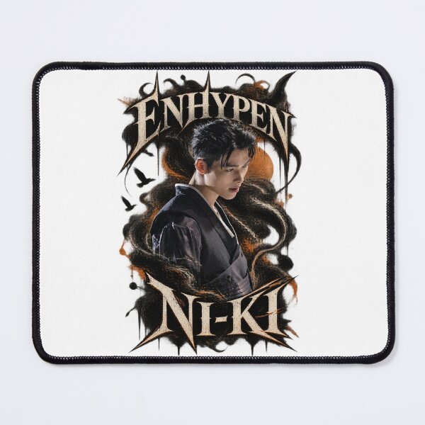 Artikelvorschau, ENHYPEN Ni-Ki Dark Gothic Ink and Ember Portrait entworfen und verkauft von Valeree Store.