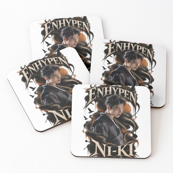 Item preview,  ENHYPEN Ni-Ki Dark Gothic Ink and Ember Portrait designed and sold by Valeree Store.