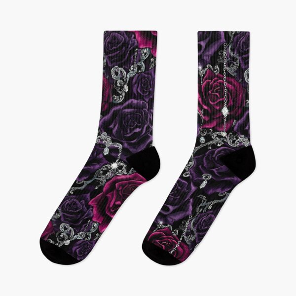 Item preview, Dark Gothic Crimson Rose Seamless Pattern 01 designed and sold by The Design Asset Station.