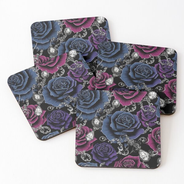 Item preview, Gothic Floral Dark Aesthetic Rose Pattern 02 designed and sold by The Design Asset Station.