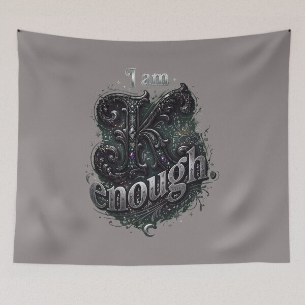 Item preview, Ornate Initial K I Am Enough Affirmation-23 designed and sold by IsabelleMuller.
