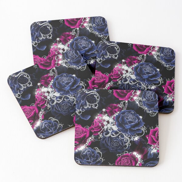 Item preview, Dark Gothic Crimson Rose Seamless Pattern 03 designed and sold by The Design Asset Station.