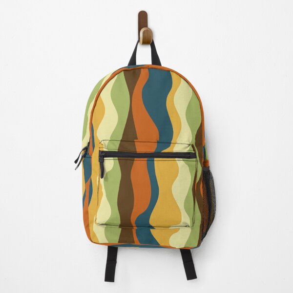 Item preview, Retro Wavy Lava Flow - Orange and Blues designed and sold by jehb.creative.