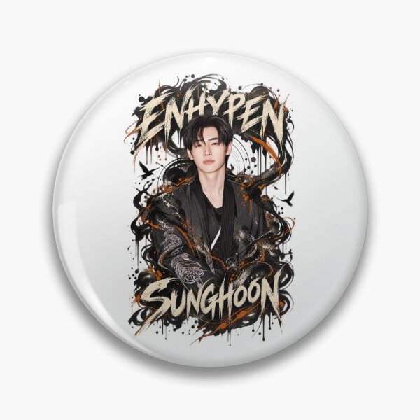 Item preview, Sunghoon ENHYPEN Black Ember Gothic Fantasy Artwork designed and sold by Valeree Store.