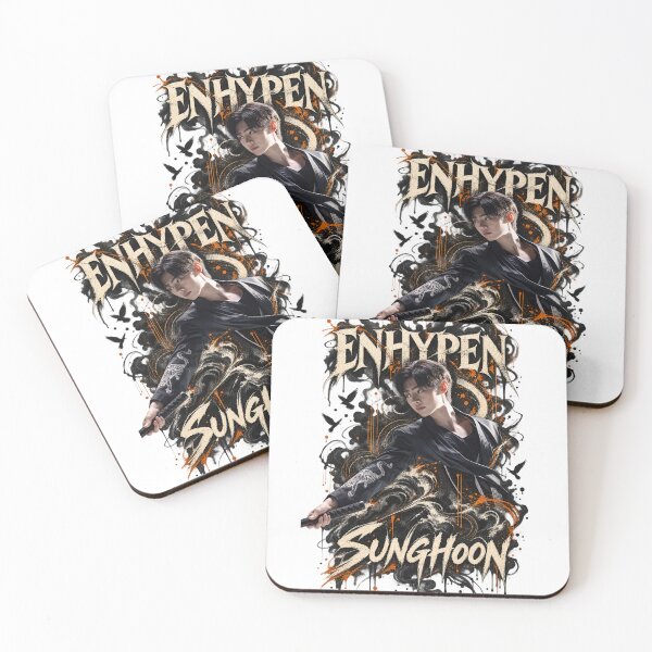Item preview, Sunghoon ENHYPEN Distressed Gothic Dark Fantasy Art designed and sold by Valeree Store.